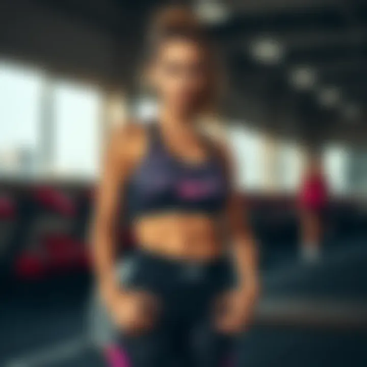 Stylish gym outfit for active lifestyle