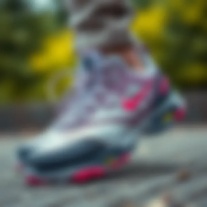 Trendy outdoor sports shoes highlighting fashion and functionality