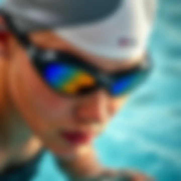 A close-up of swimming gear essential for triathletes.