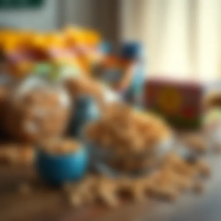 A selection of various sugar-free cereal types on a wooden table