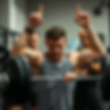 A diverse range of weight training techniques being demonstrated