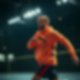 Dynamic athlete showcasing X-Ray Puma apparel in action