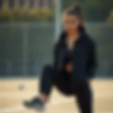 Stylish athletic wear enhancing workout motivation